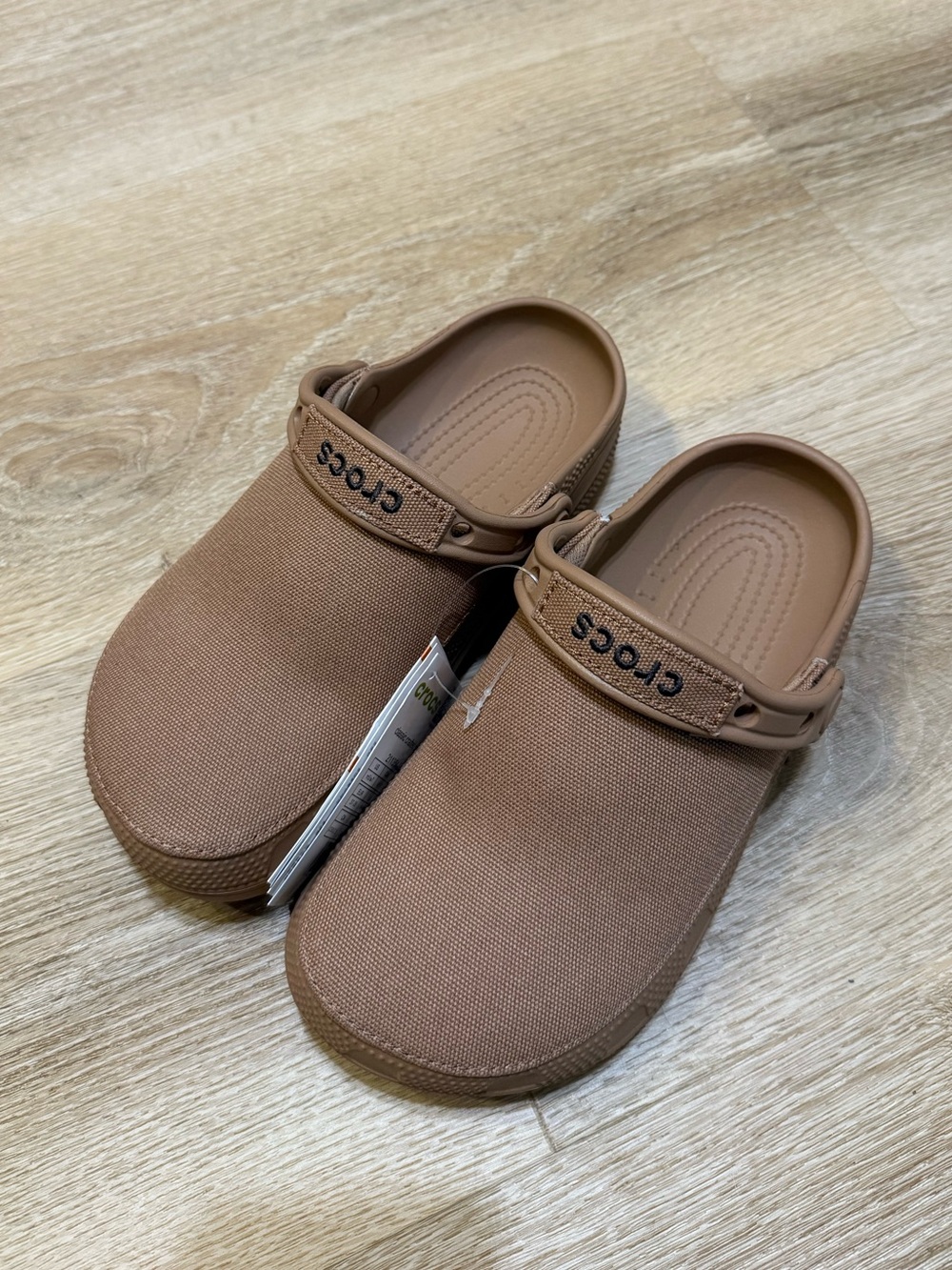 NWT Crocs Classic Crafted Clog Milk Chocolate Women's 7 Men's 5 - Picture 2 of 5